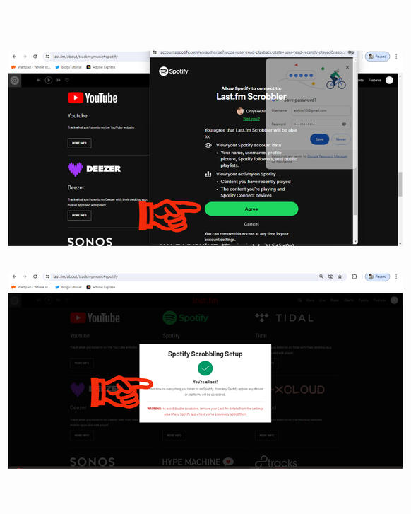 (11) Click 'Agree' button. (12) And now you're done setting up your account.